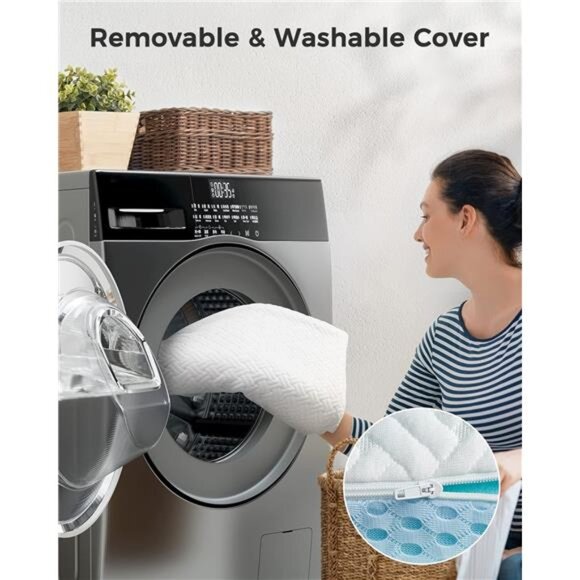 Queen Mattress Topper - 3 Inch Cooling Memory Foam Mattress Pad - Picture 6 of 7